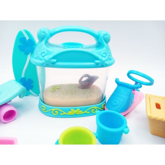 Littlest Pet Shop Accessories Lot With Skateboard Sandbox Toys Basket Buckets - Picture 10 of 16
